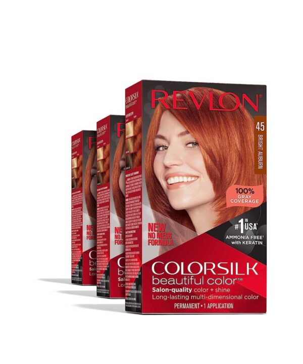 Revlon Colorsilk Beautiful Hair Color 45 | Bright Auburn Dye
